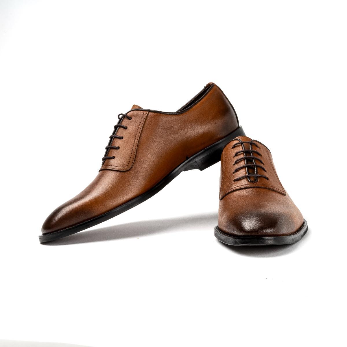 Men"s Classic Shoes- Brown Antique-44