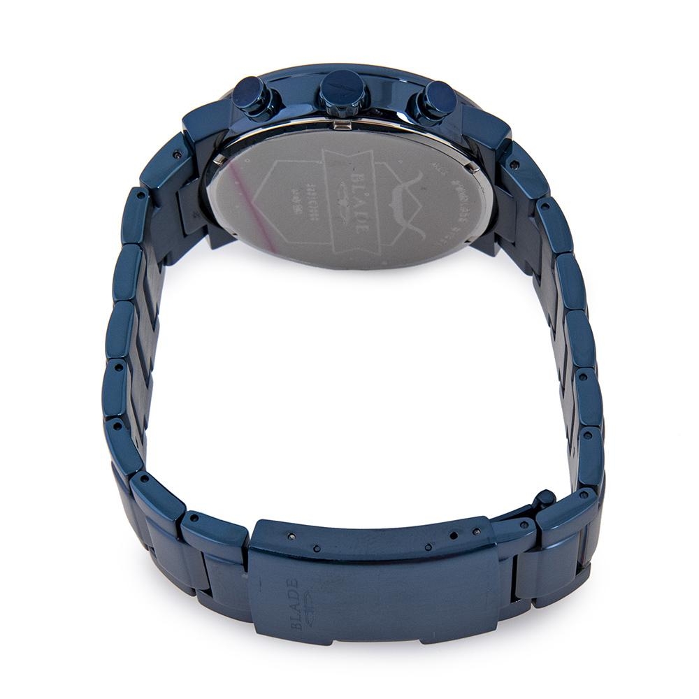 BLADE Aztec 3585G2BBB Blue SS Case and Band Multifunction Men"s Watch