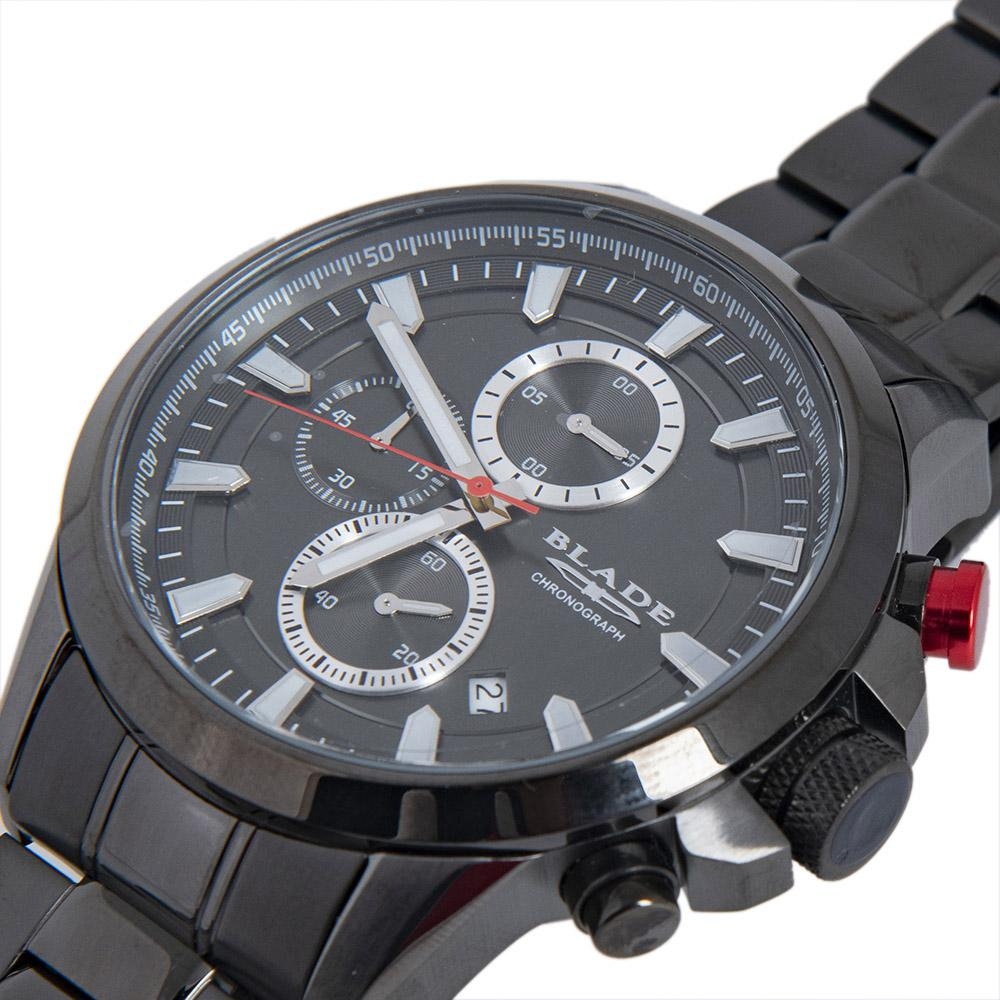 BLADE Intrepid Bronco 3589G2AGA Gun SS Case and Band Men"s Watch