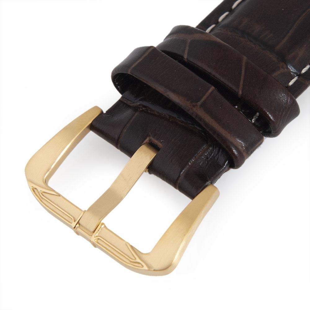 BLADE Guardian 3593G1NNO Black SS Case Brown Leather Men"s Watch