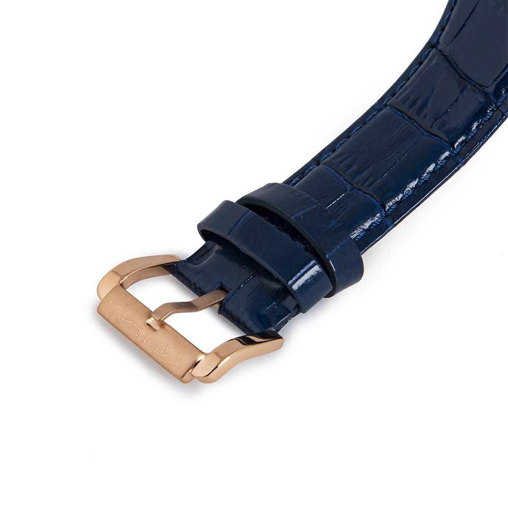 BLADE Magnify 3607G1RBB SS Case Blue Leather Strap Men"s Watch