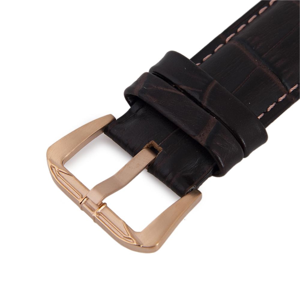 BLADE Guardian 3593G1RNO Rose Gold SS Case Brown Leather Men"s Watch