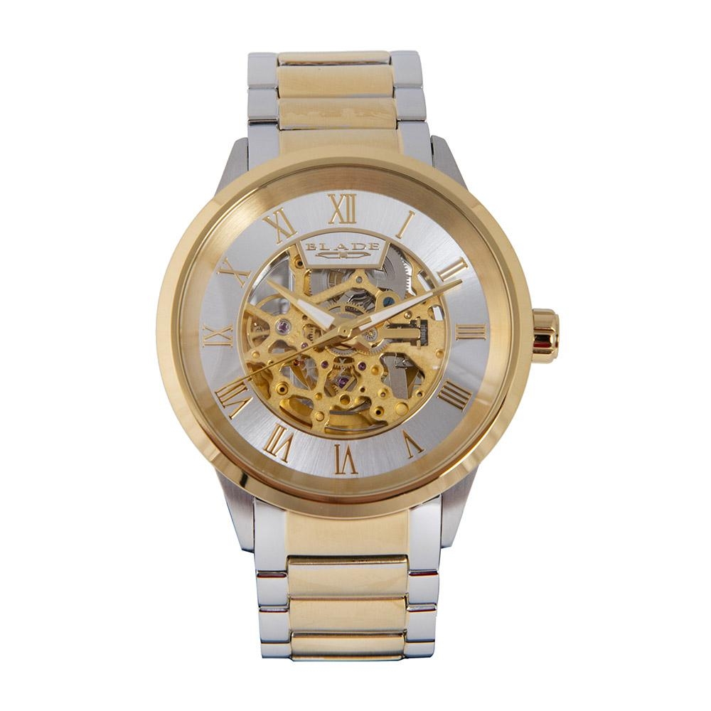 BLADE Falco Sempre SS 3604G2TWT TT Gold SS Case and Band Men"s Watch