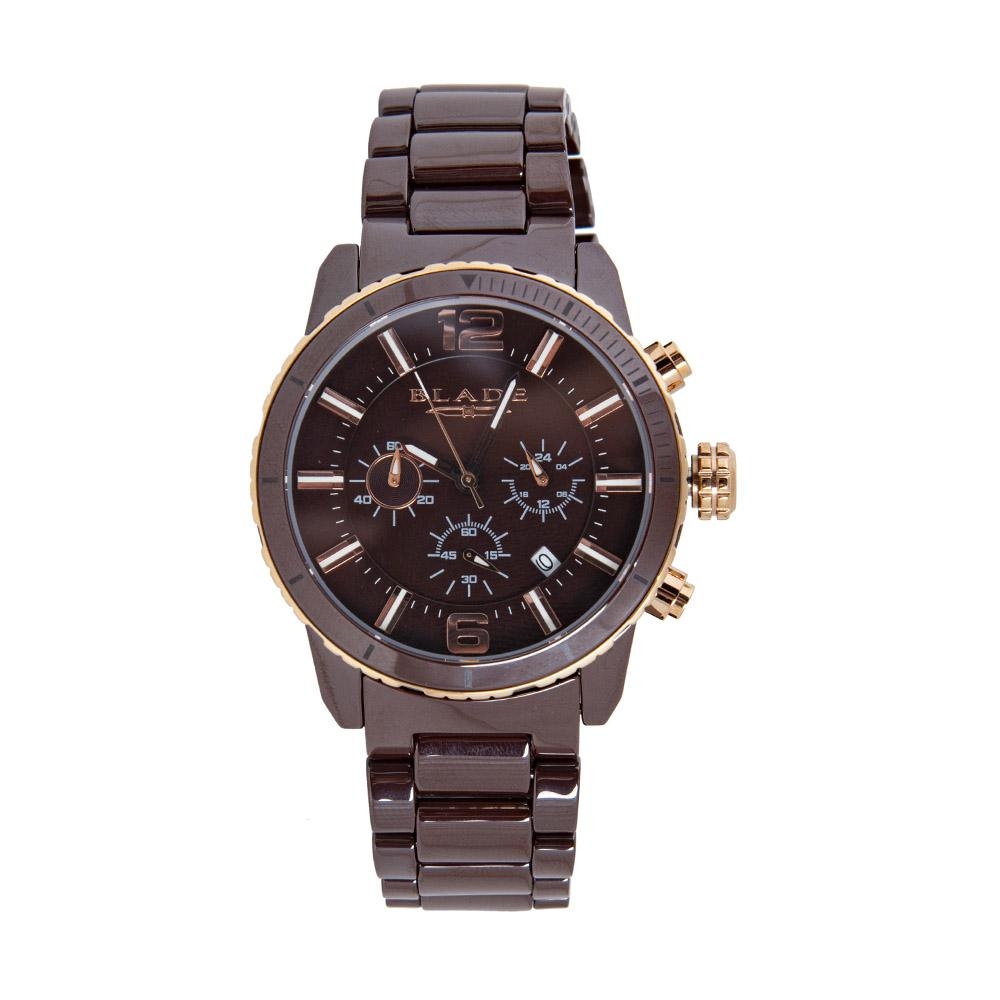 BLADE Ceracro 3572G3ROO Brown Ceramic/Rose Case and Band Men"s Watch