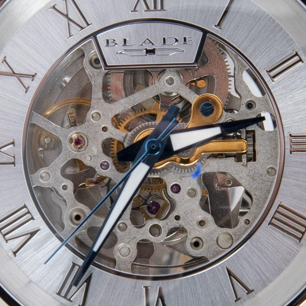 BLADE Falco Sempre 3605G1SWN SS Case Black Leather Strap Men"s Watch