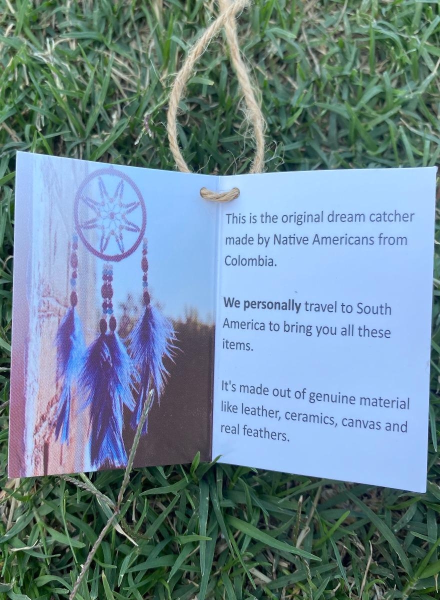 Blue Canvas Dream Catcher