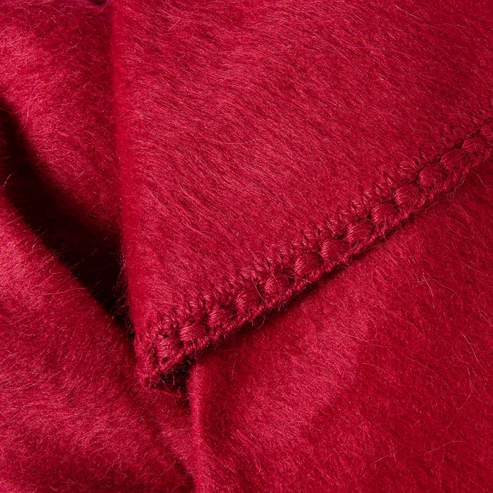 Wool poncho red coat Image