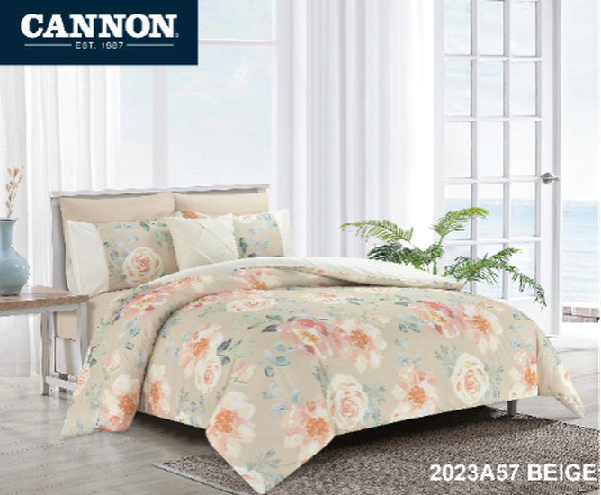 COTTON COMFORTER KING 7 PC 260X240CM 200T 2023A57 Beige