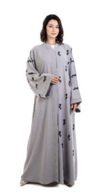 Abaya with Laser Cutting Design