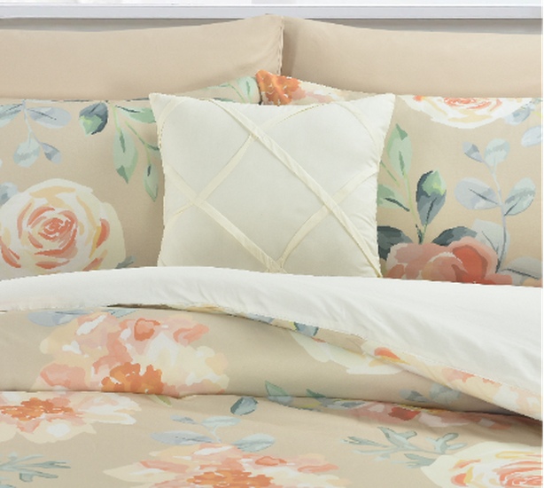 COTTON COMFORTER KING 7 PC 260X240CM 200T 2023A57 Beige