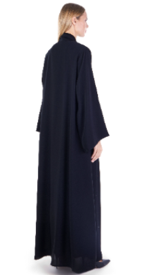 Lapel Abaya With Crystals Details