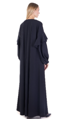 Cuff Sleeves Black Abaya