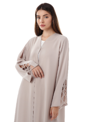 Contemporary Abaya With Sleeves Design