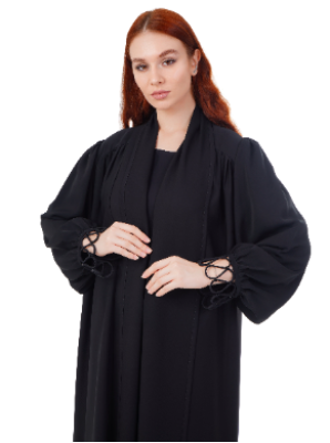 Abaya Modern Sleeves Design Black