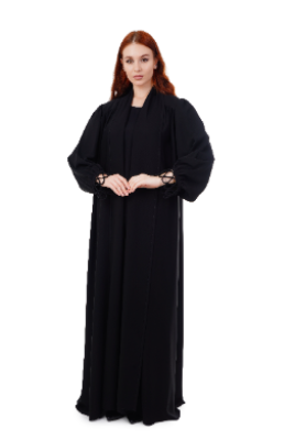 Abaya Modern Sleeves Design Black