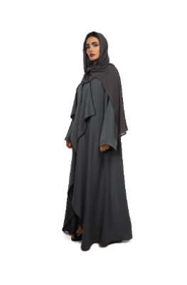 Color Neda fabric Abaya with stitching design