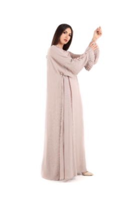 Colour Abaya With Handmade Designs