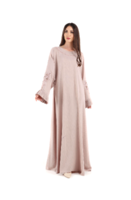 Colour Abaya With Handmade Designs