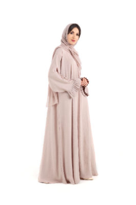 Colour Abaya With Handmade Designs