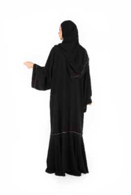 Crystal Designs in Neda Fabric Abaya