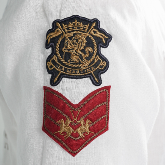 Men"s regular fit 100% linen long-sleeved shirt - Viviano