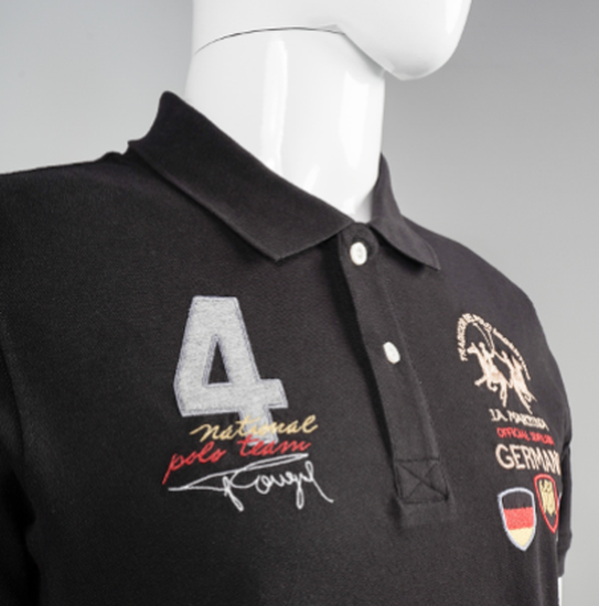 Men"s short-sleeved polo shirt in regular fit stretch cotton - Vaughn