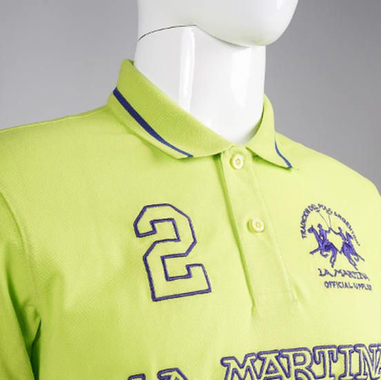 Men"s short-sleeved polo shirt in regular fit stretch cotton - Rosano