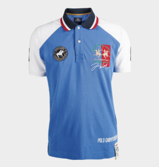 Regular fit 100% cotton short-sleeved polo shirt for men - Velimir