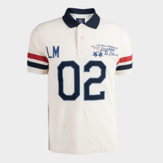 Regular fit 100% cotton short-sleeved polo shirt for men - Valor