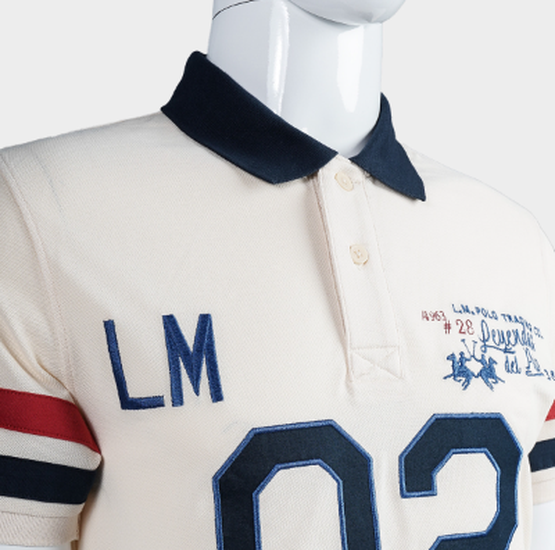 Regular fit 100% cotton short-sleeved polo shirt for men - Valor