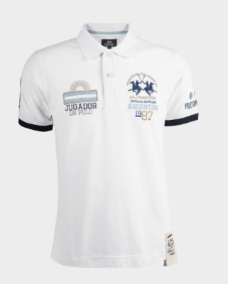 Men"s short-sleeved polo shirt in regular fit stretch cotton - Valerien