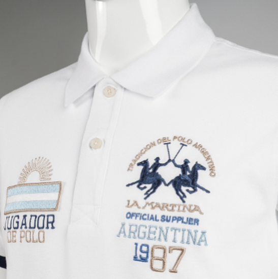 Men"s short-sleeved polo shirt in regular fit stretch cotton - Valerien