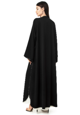 Modern Black Abaya Awesome Black