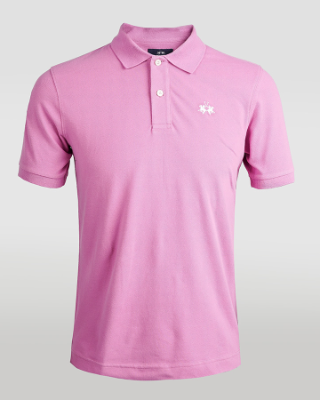 Short-sleeves man polo in cotton-stretch slim fit - Eduardo