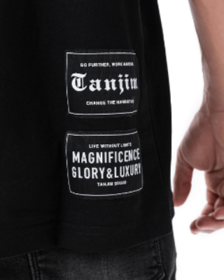TANJIM SQUAD T-SHIRT LIVE WITHOUT LIMITS Black