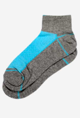 Set Of 3 women"s 8513 Short Sock Gray Free size Grey