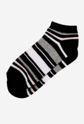Set Of 3 Women"s 8517 Short Sock Black Free Size