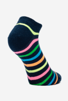 Women"s Patterned Short Sock One Size L.Navy