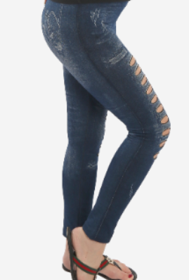 Women"s Shreded Holes Legging