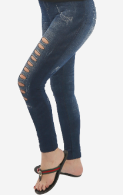 Women"s Shreded Holes Legging