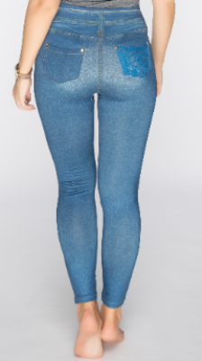 Women"s Shredded Jeggings L.Blue