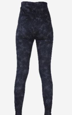 Women reeded Legging Black