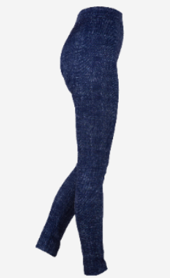 Women reeded Legging Navy
