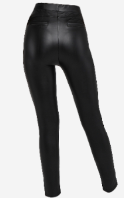 Women"s Black Lether Legging