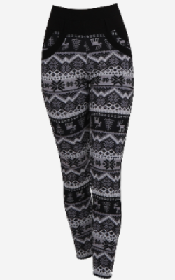 WOMEN LEGGINGS PLG210 BLACK S/M