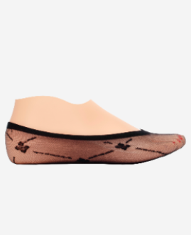 Wome"s Karen Liner Sock Black 2/3