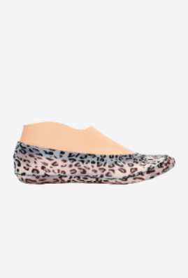 Women"s Patterned Liner Sock Grey Free Size