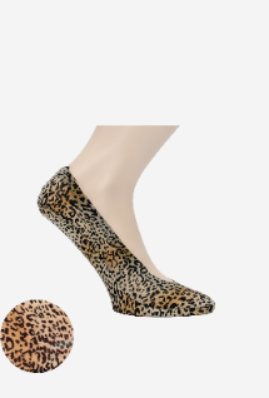 Women"s Patterned Liner Sock L.Brown Free Size