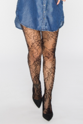 Women"s Naughty Body Fishnet Tight Black L