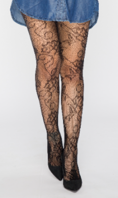 Women"s Naughty Body Fishnet Tight Black L